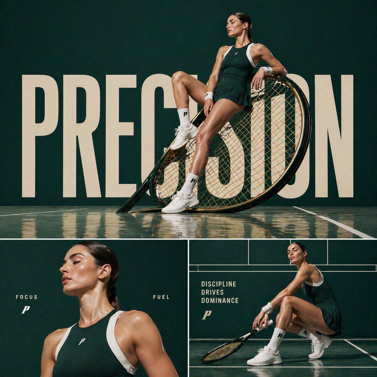 Cinematic Sports Fashion Collage Prompt — 3-Panel Tennis Campaign — AI image generated with GPT Image 2