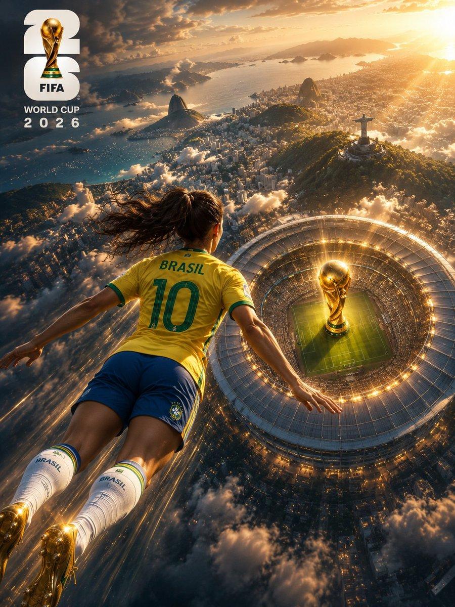 FIFA World Cup 2026 Fantasy Poster Prompt — Rio Aerial Cinematic Art — GPT Image 2 prompt example