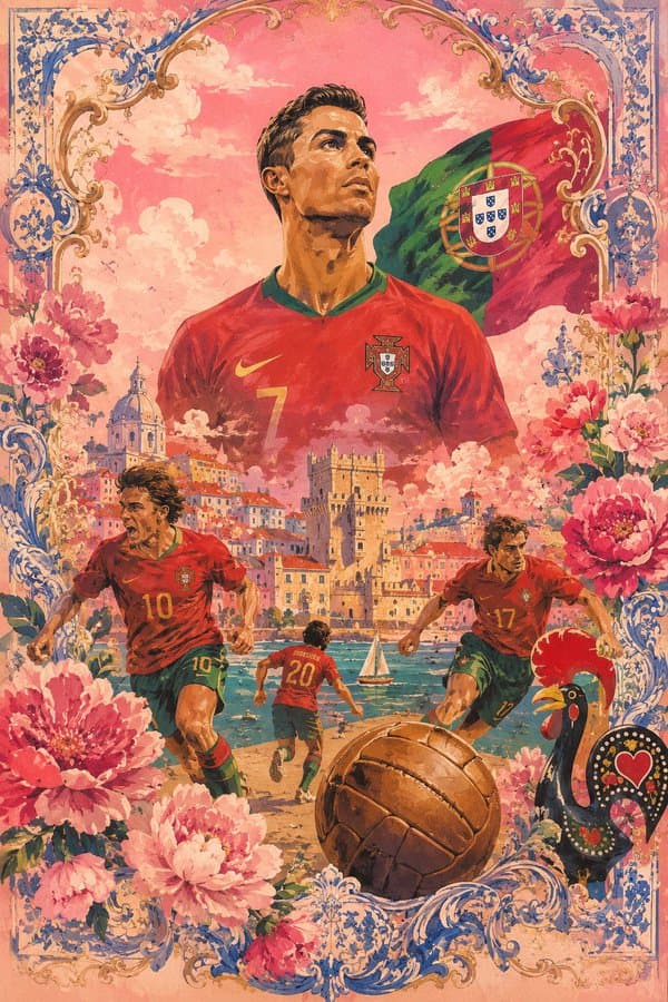 FIFA World Cup Vintage Postcard Prompt — Luxury Collectible Illustration — AI image generated with GPT Image 2