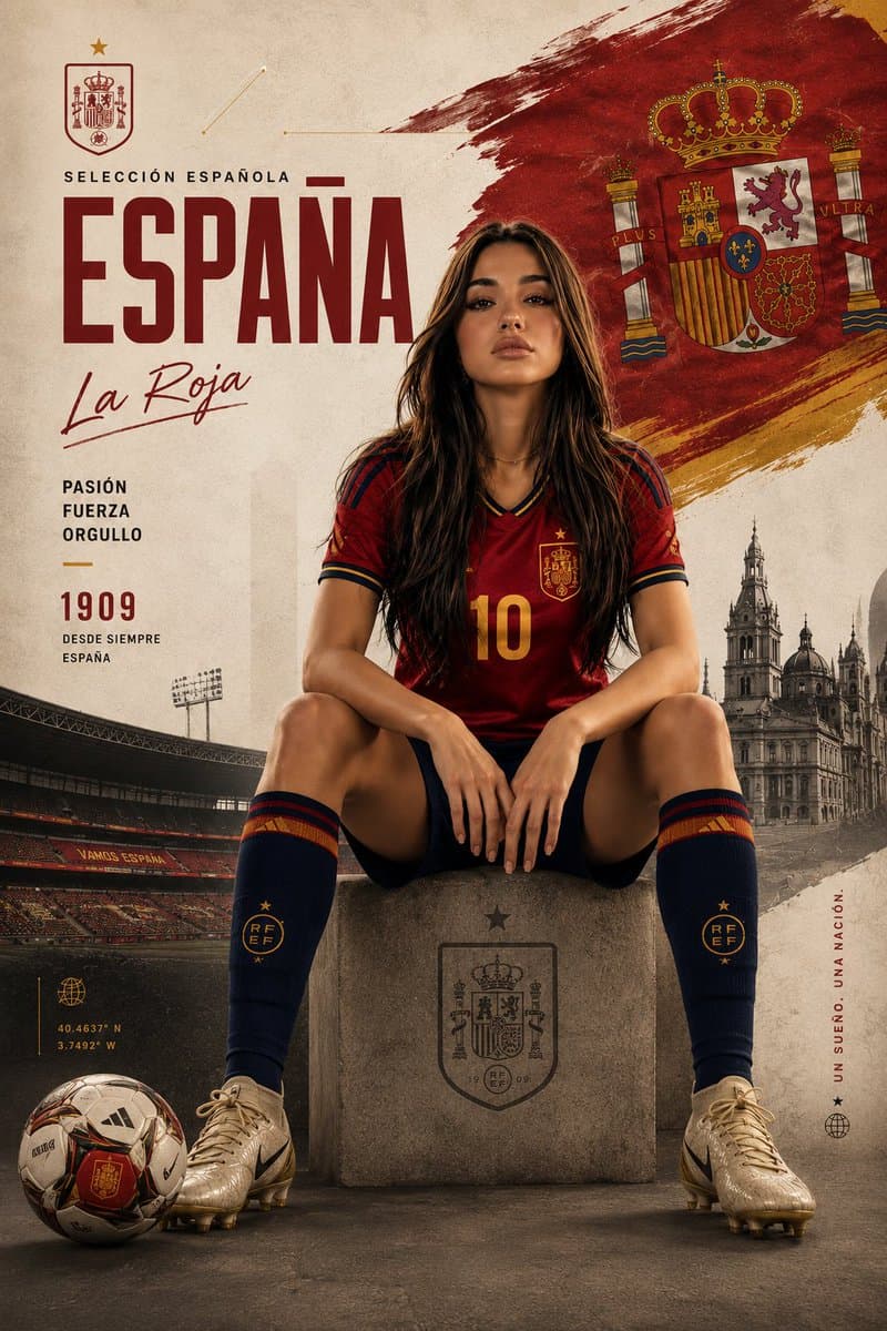 Spain National Team World Cup Poster Prompt — España Magazine Cover — GPT Image 2 prompt example