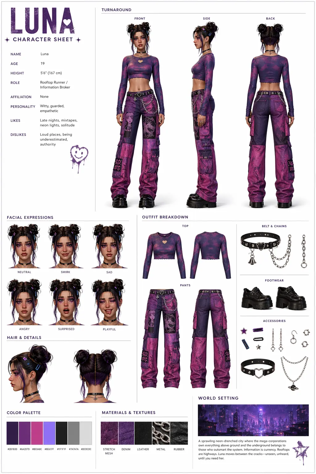 Character Concept Art Sheet