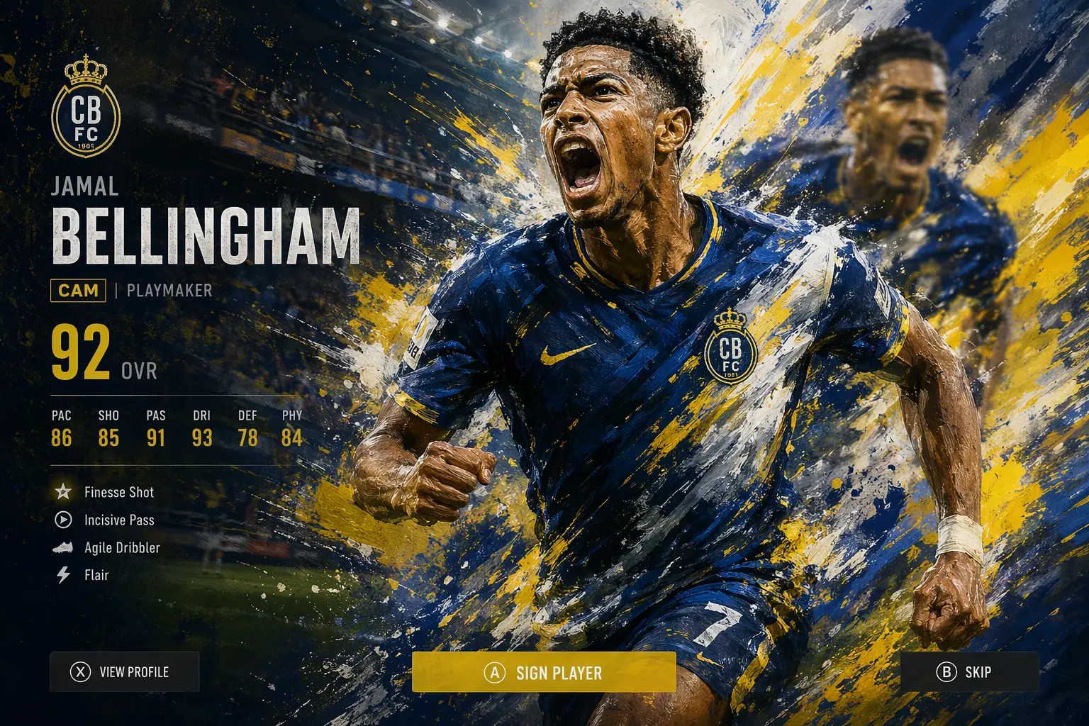 Football Game Splash Art