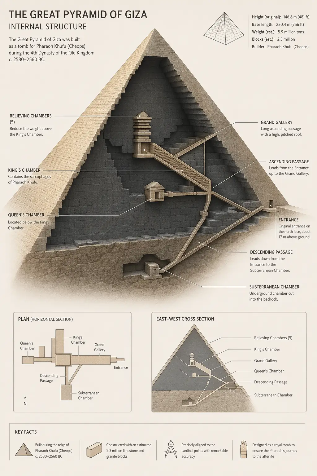 Pyramid Cutaway Diagram